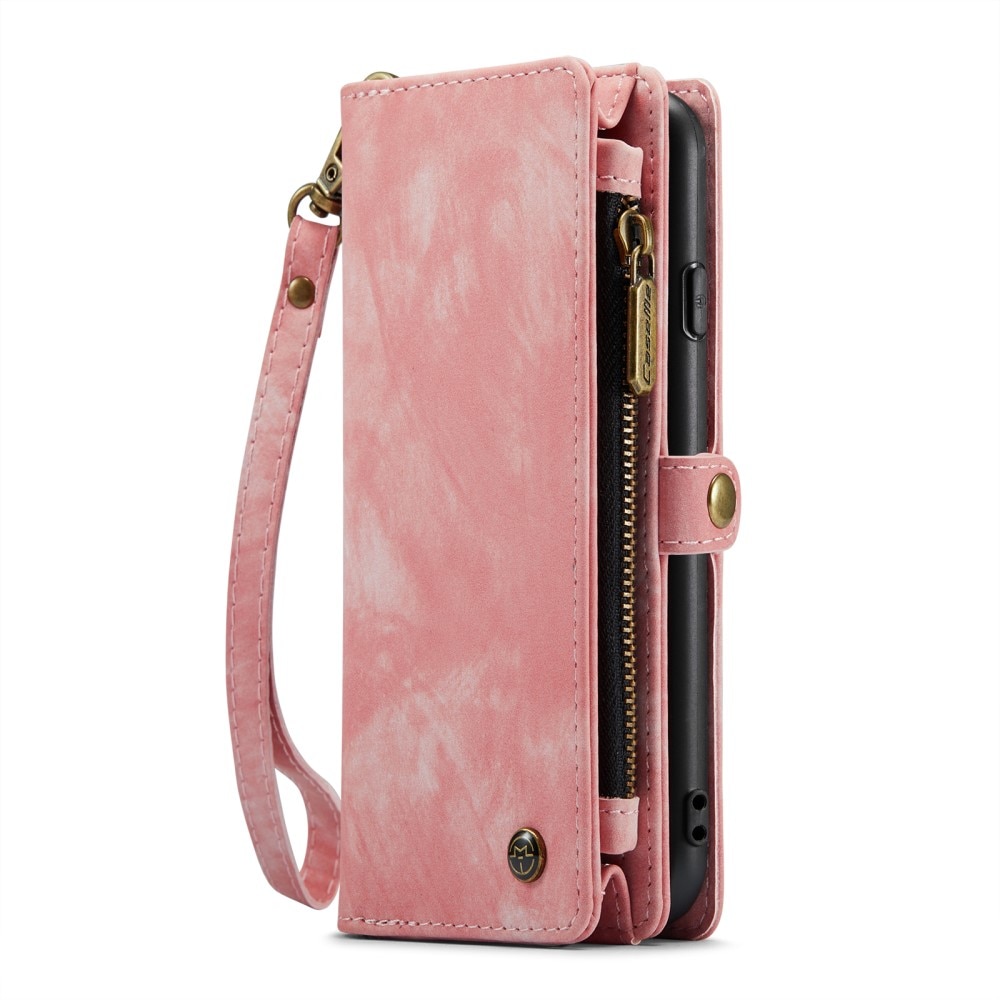 Multi-slot Plånboksfodral iPhone Xr Rosa
