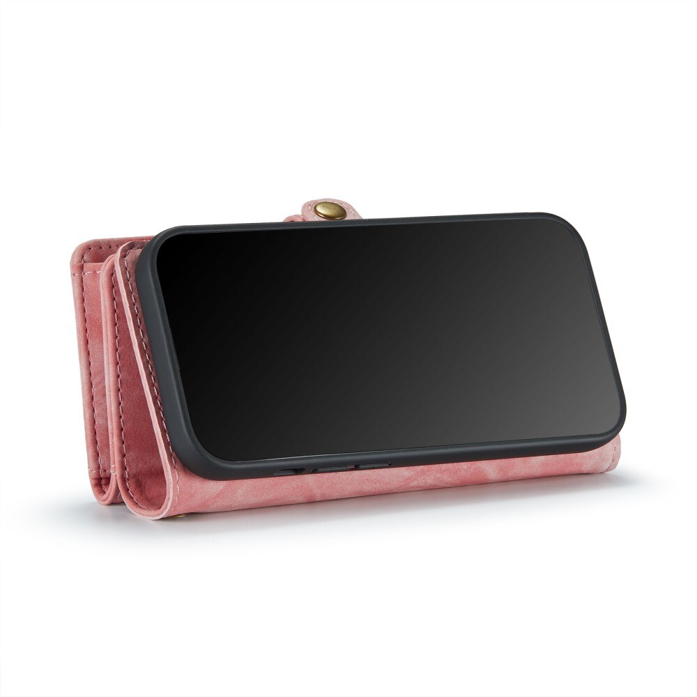 Multi-slot Plånboksfodral iPhone Xr Rosa