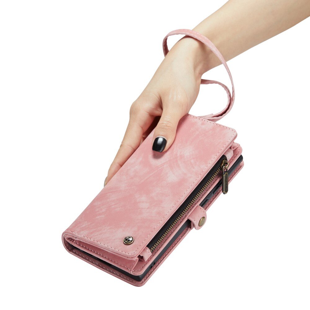 Multi-slot Plånboksfodral iPhone Xr Rosa