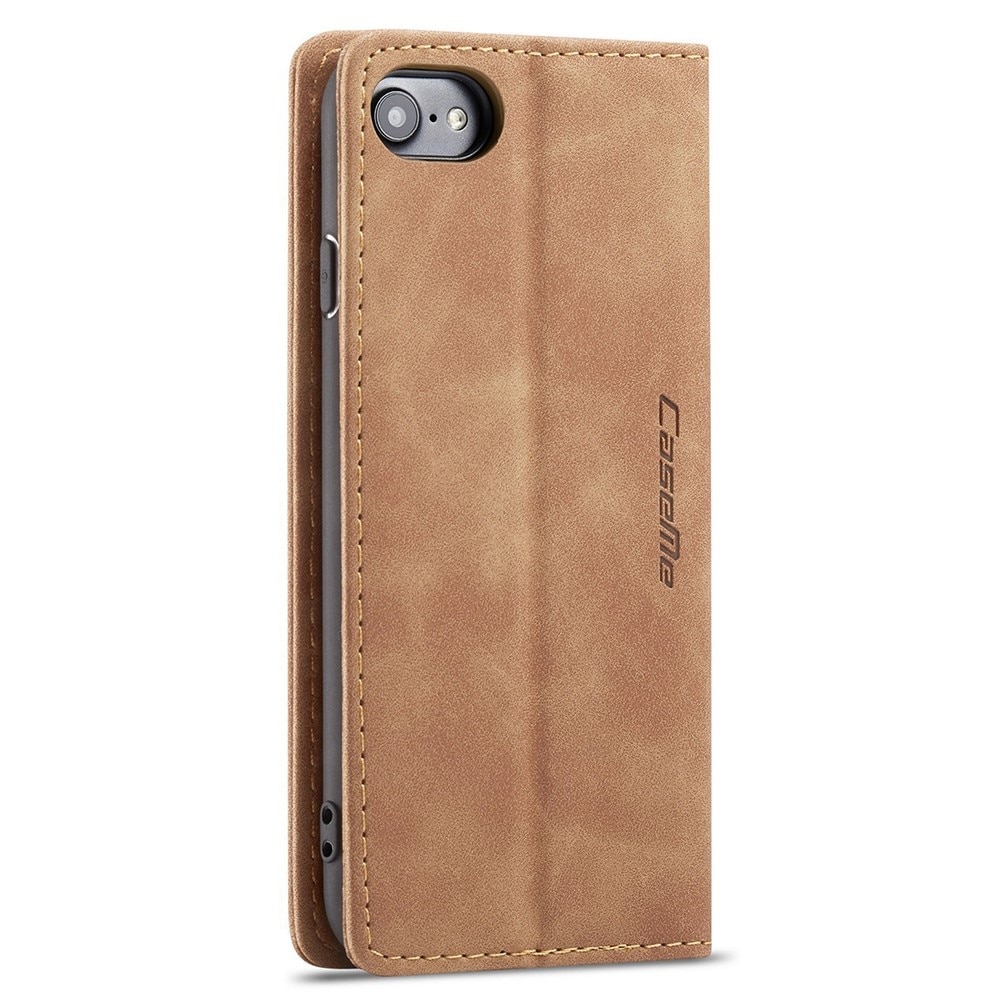 Slim Plånboksfodral iPhone SE (2022) cognac