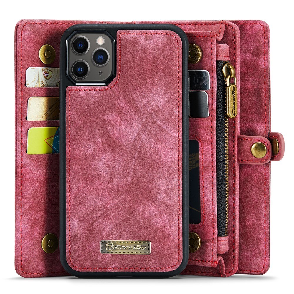 Multi-slot Plånboksfodral Apple iPhone 11 Pro Max Röd