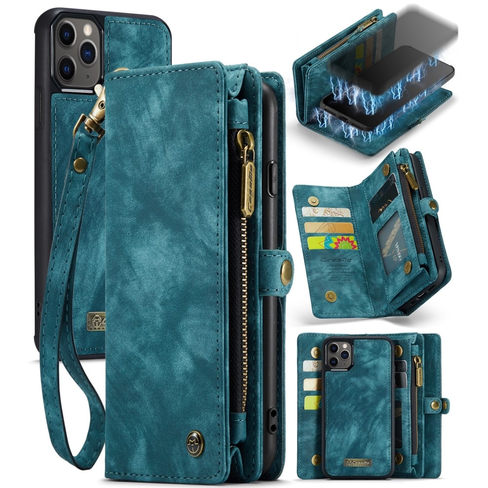 Multi-slot Plånboksfodral iPhone 11 Pro Max blå