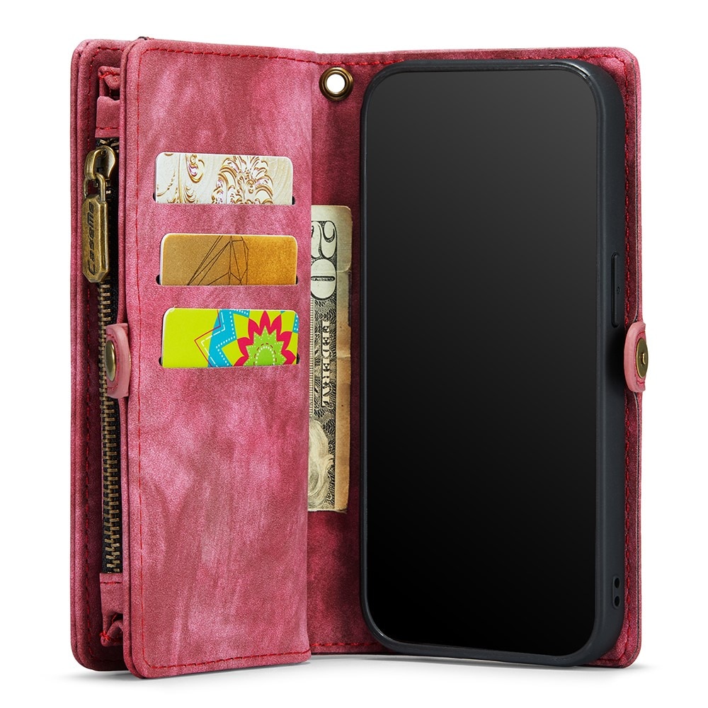 Multi-slot Plånboksfodral iPhone 11 röd