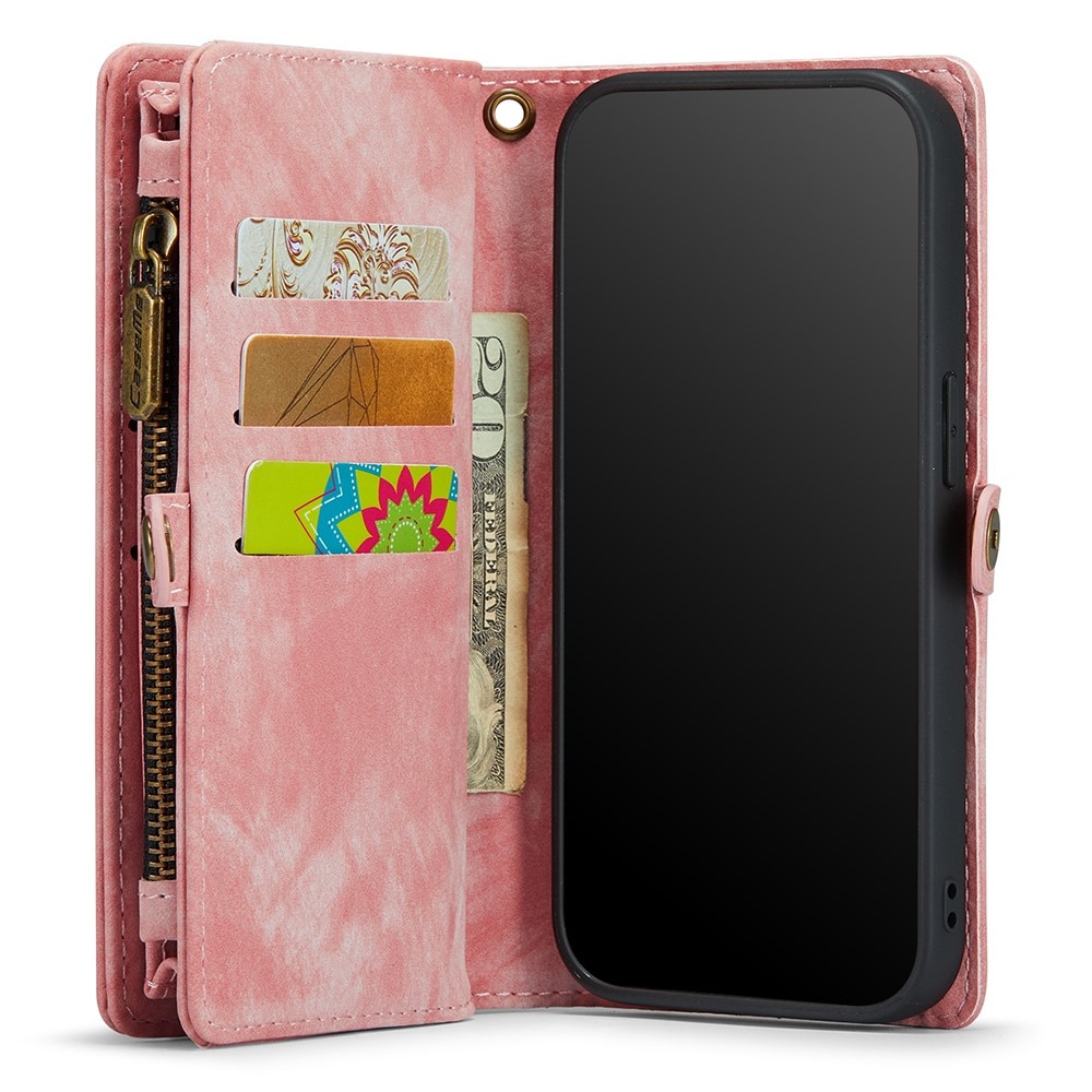 Multi-slot Plånboksfodral iPhone 11 rosa