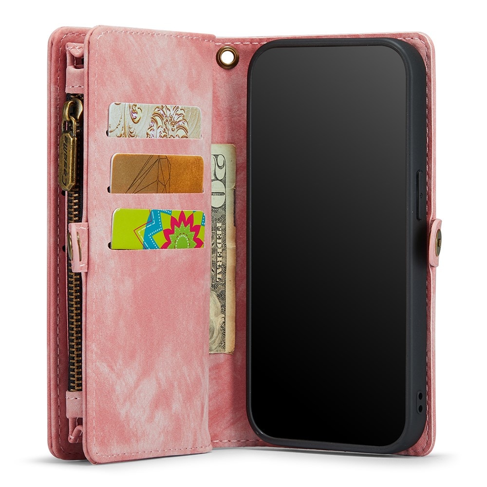 Multi-slot Plånboksfodral iPhone 11 Pro rosa