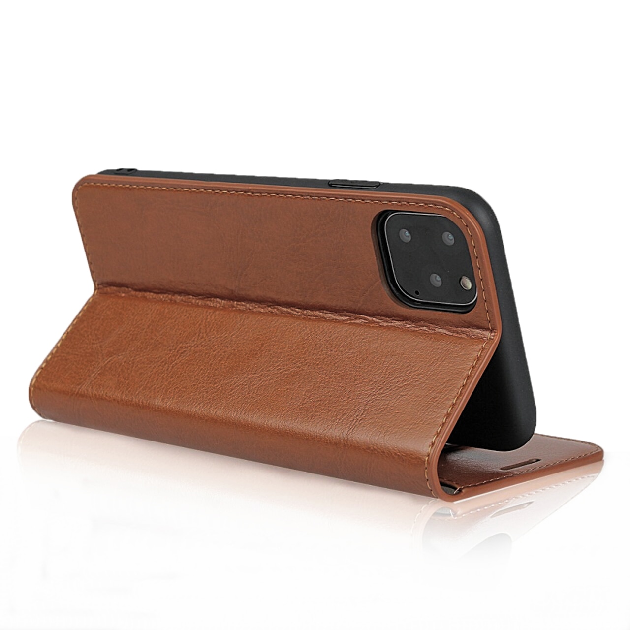 Mobilfodral Äkta Läder iPhone 11 Pro brun