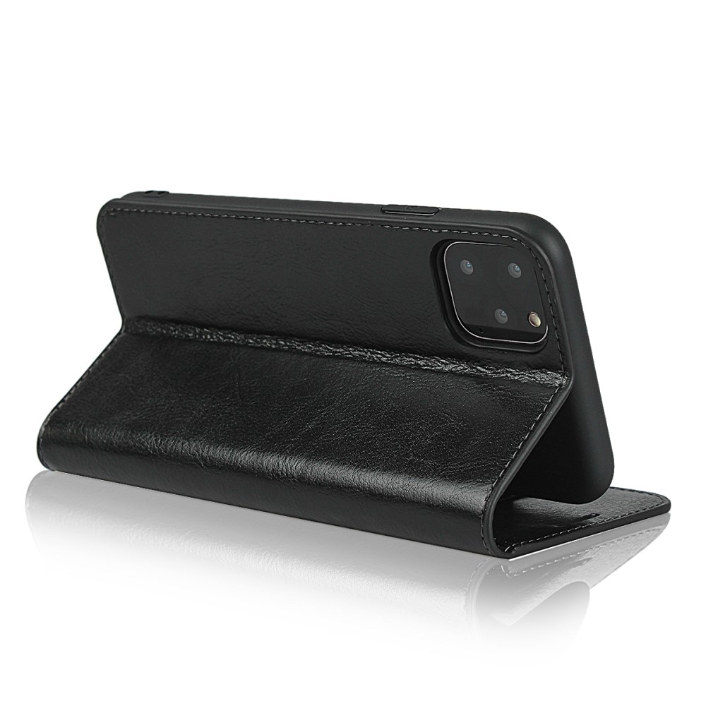 Mobilfodral Äkta Läder iPhone 11 Pro svart