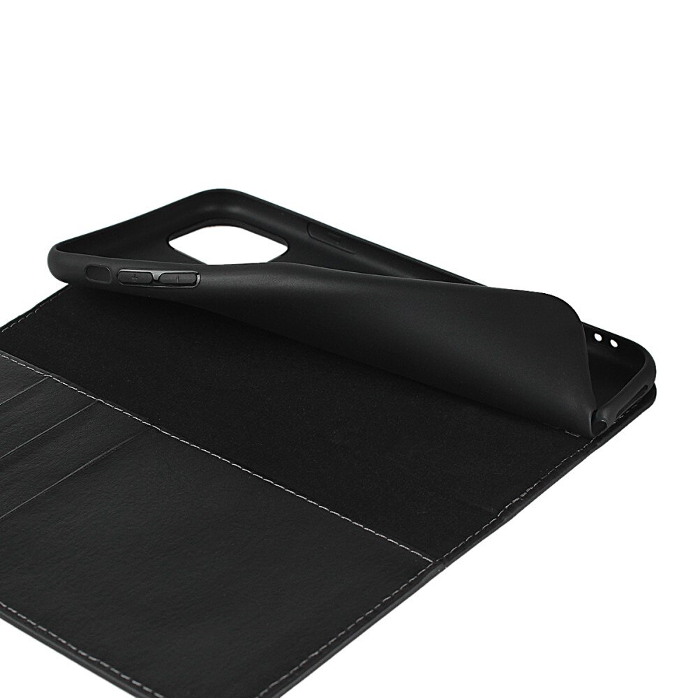 Mobilfodral Äkta Läder iPhone 11 Pro Svart