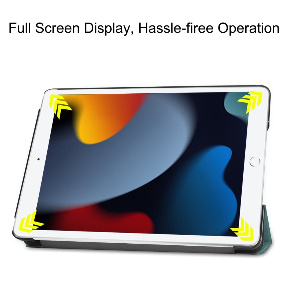 iPad 10.2 7th Gen (2019) Fodral Tri-fold grön