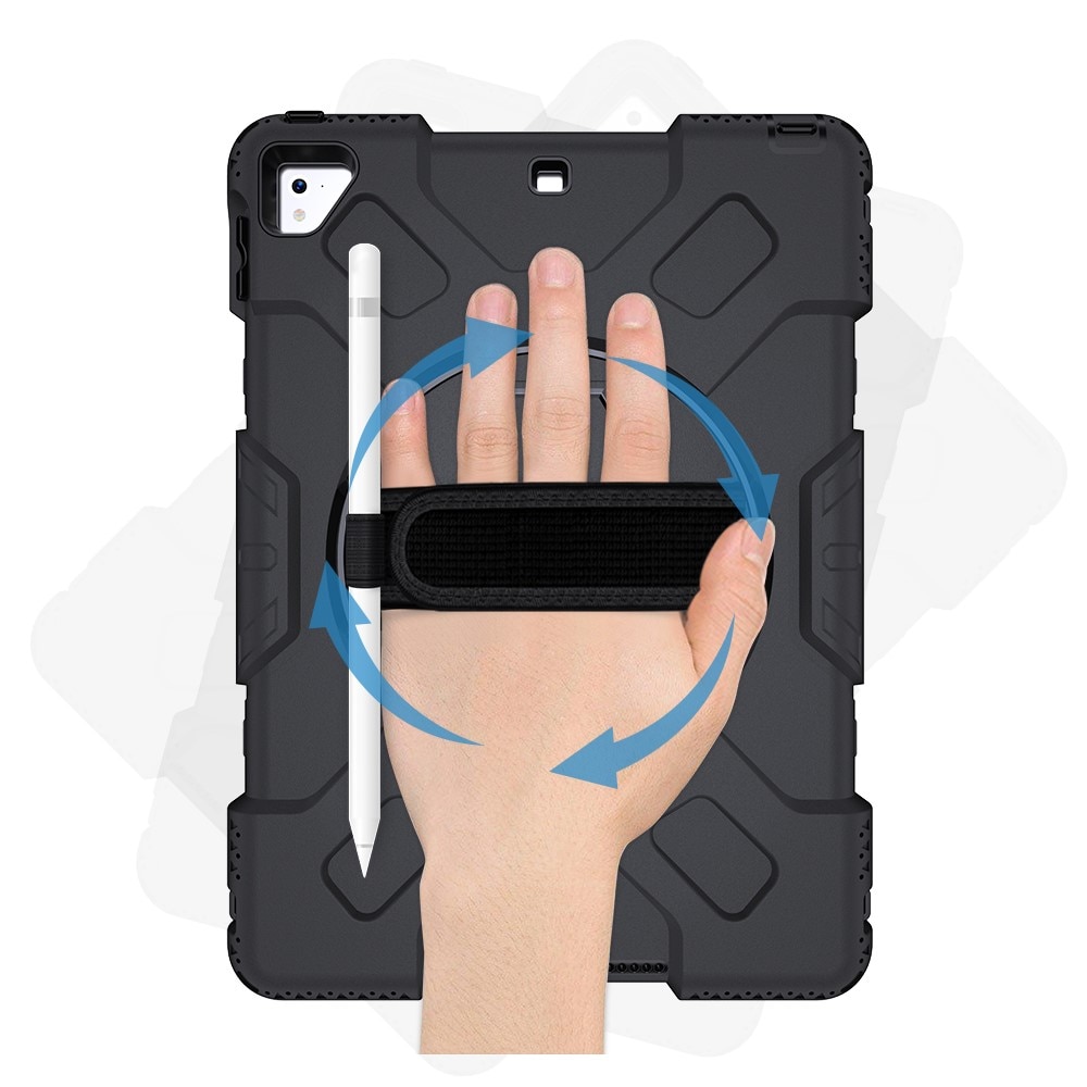 Stöttåligt Hybridskal med axelrem iPad 9.7 5th Gen (2017) svart