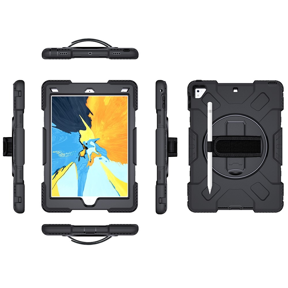 Stöttåligt Hybridskal med axelrem iPad Air 2 9.7 (2014) svart