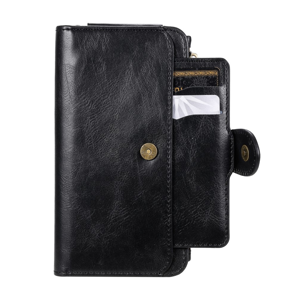 Magnet Leather Multi-Wallet iPhone 11 svart