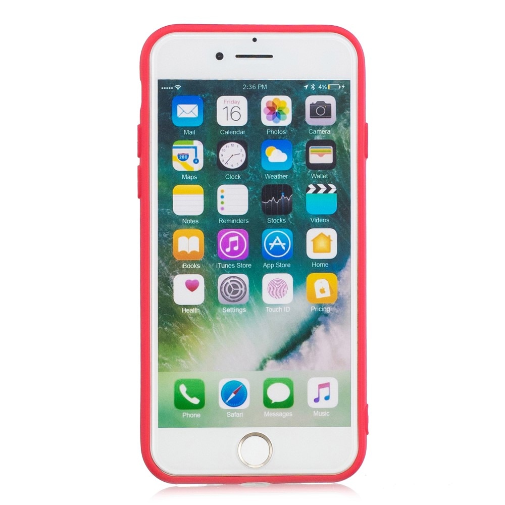 TPU Skal iPhone SE (2022) röd
