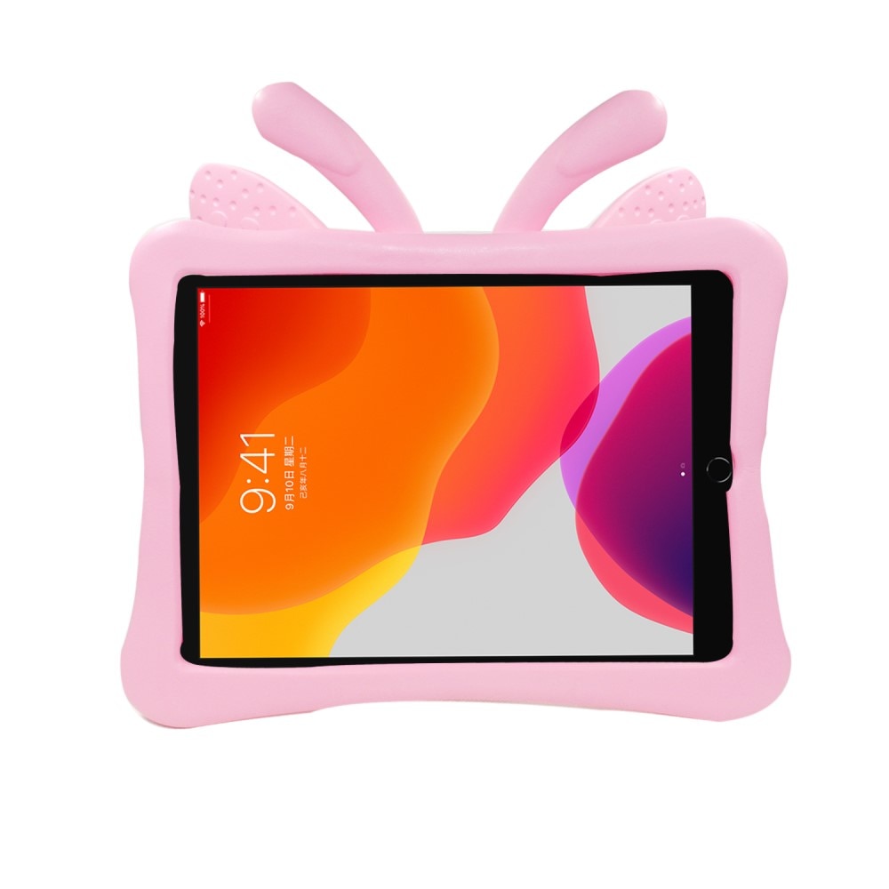 Barnskal fjäril iPad 10.2 7th Gen (2019) rosa
