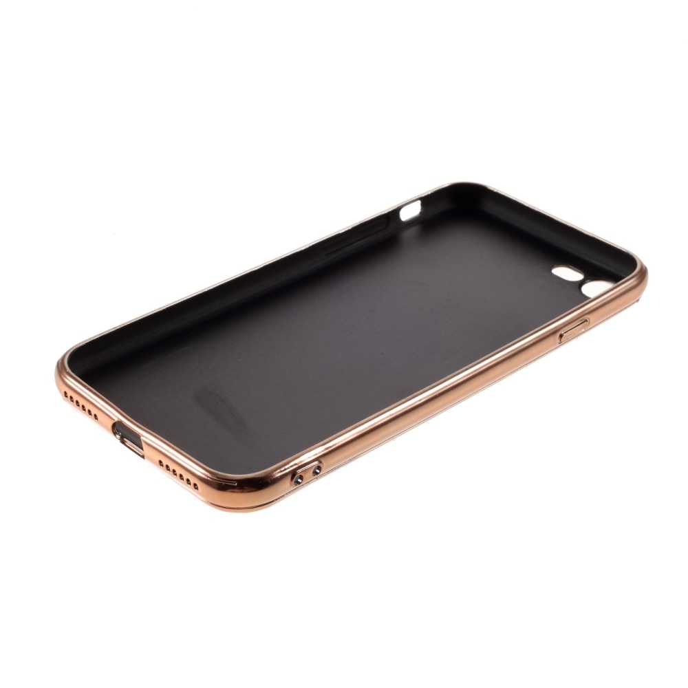 Glitterskal iPhone 7 roséguld