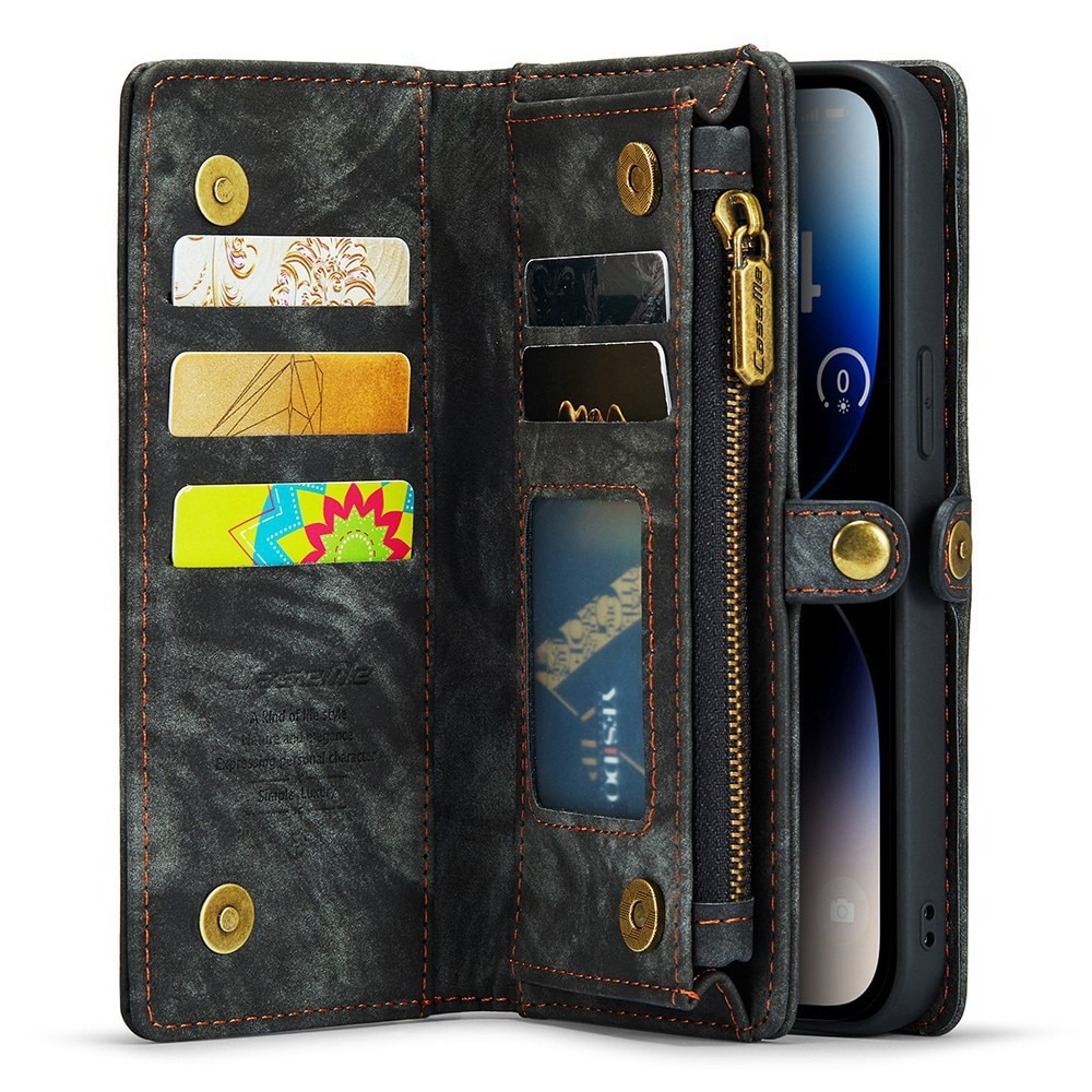 Multi-slot Plånboksfodral iPhone 12/12 Pro grå