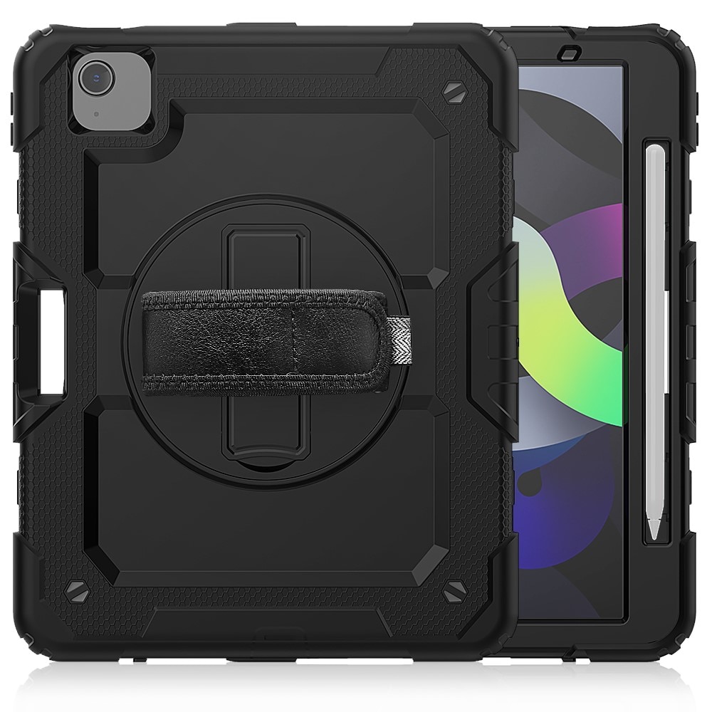 Stöttåligt Full Protection Hybridskal med axelrem iPad Air 10.9 5th Gen (2022) svart