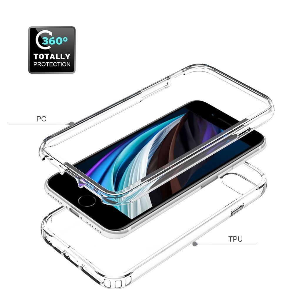 Full Cover Skal iPhone SE (2020) transparent