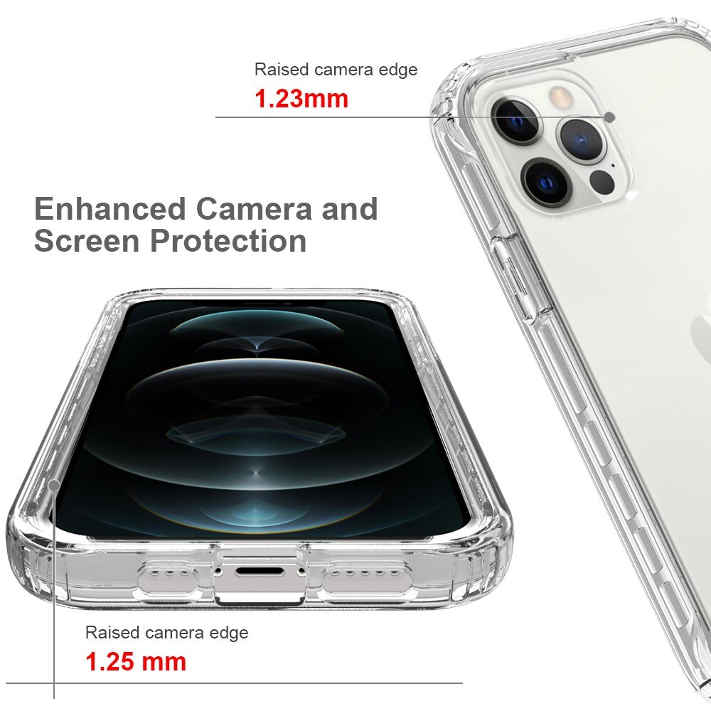 Full Cover Skal iPhone 12/iPhone 12 Pro Genomskinlig