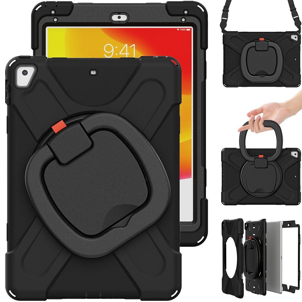 Kickstand Hybridskal med axelrem iPad Air 2 9.7 (2014) svart