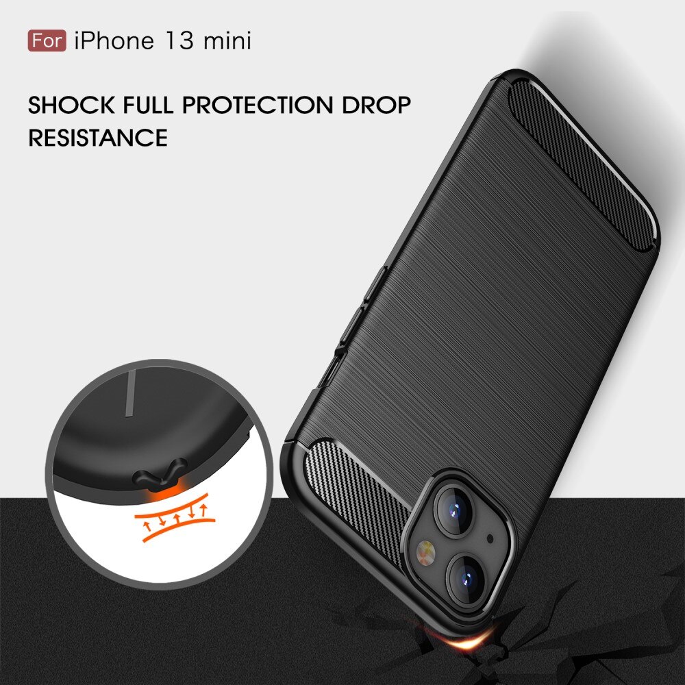 Apple iPhone 13 Mini Skal TPU Brushed Svart