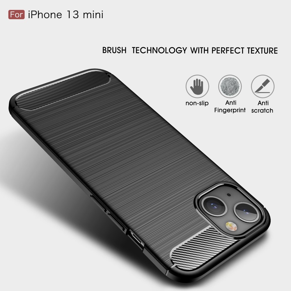 Apple iPhone 13 Mini Skal TPU Brushed Svart