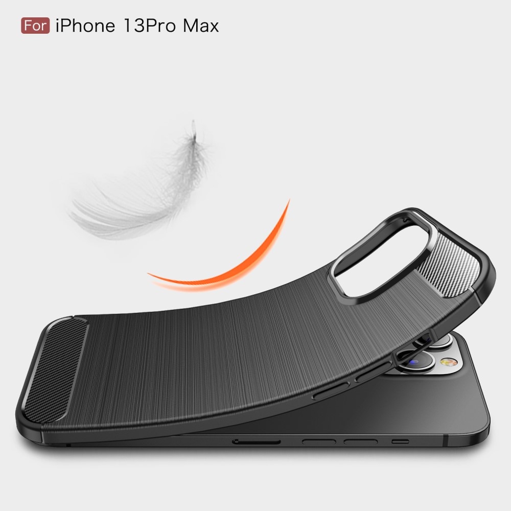 Apple iPhone 13 Pro Max Skal TPU Brushed Svart
