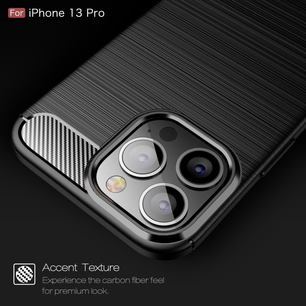 iPhone 13 Pro Skal TPU Brushed Svart