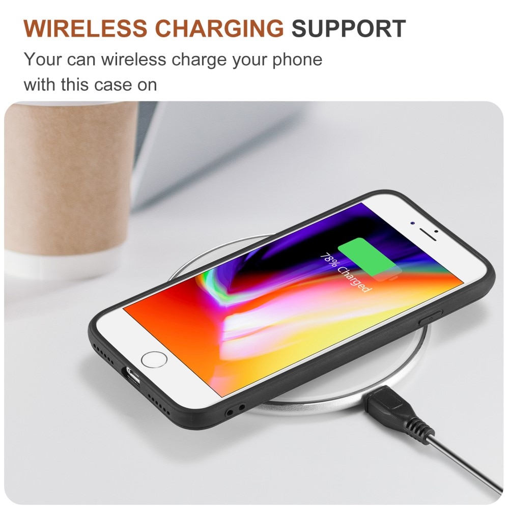 Magnetic Card Slot Case iPhone SE 2022 Svart