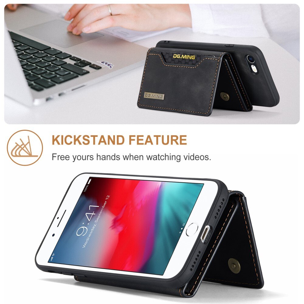 Magnetic Card Slot Case iPhone SE 2022 Svart