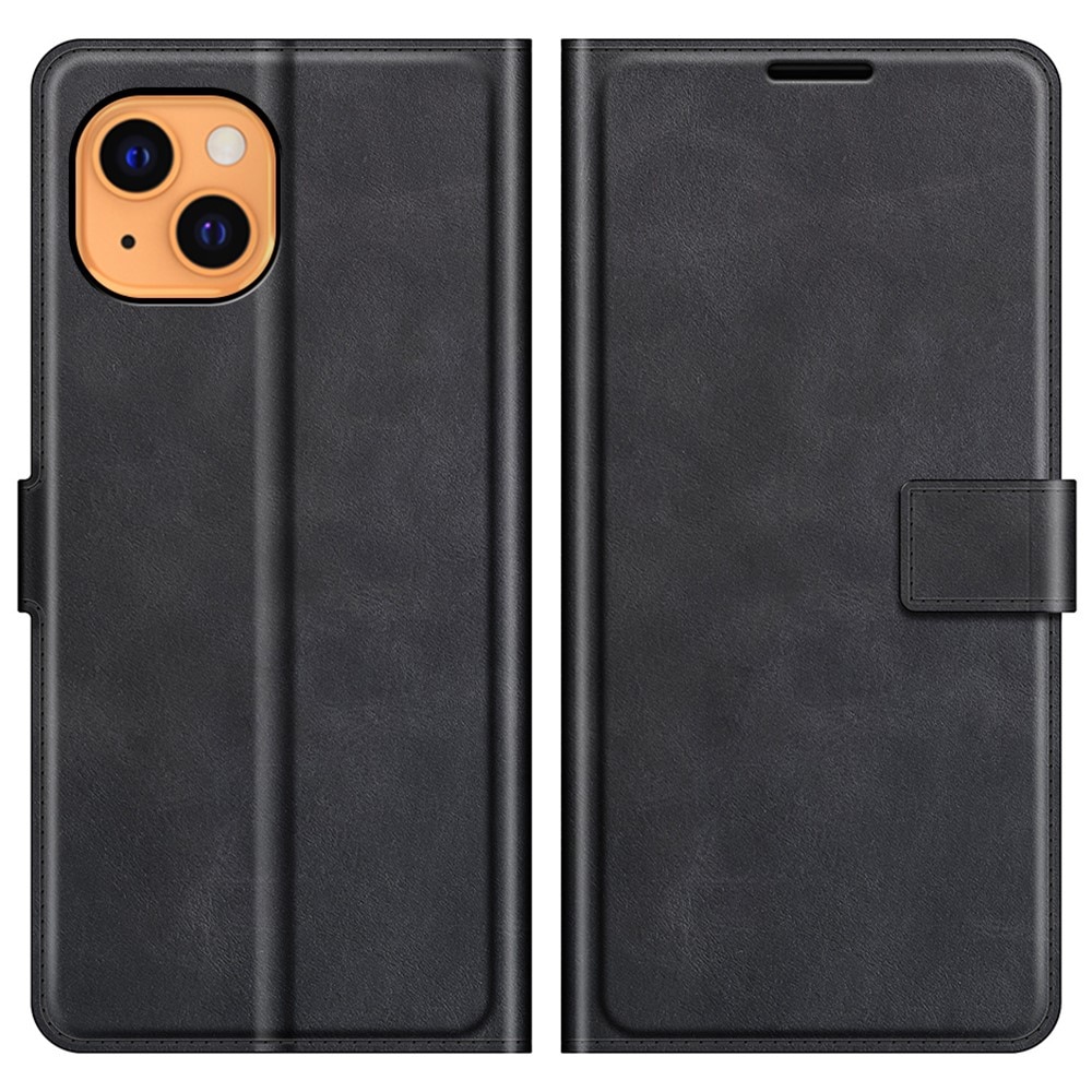 Leather Wallet iPhone 13 Mini Black