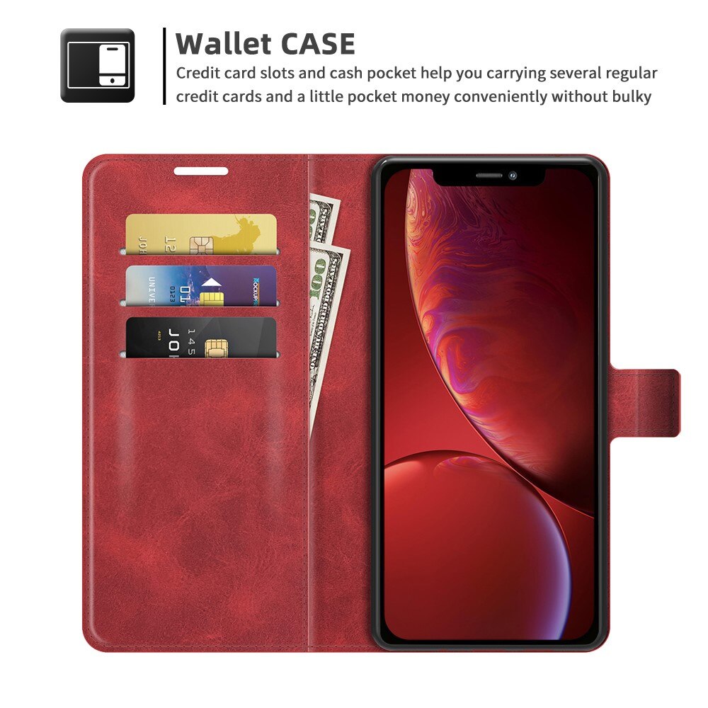 Leather Wallet iPhone 13 Red