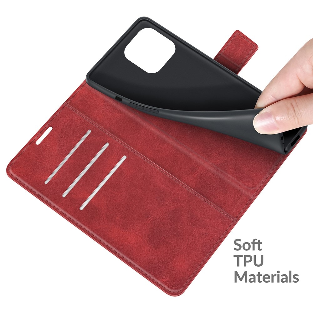 Leather Wallet iPhone 13 Pro Red
