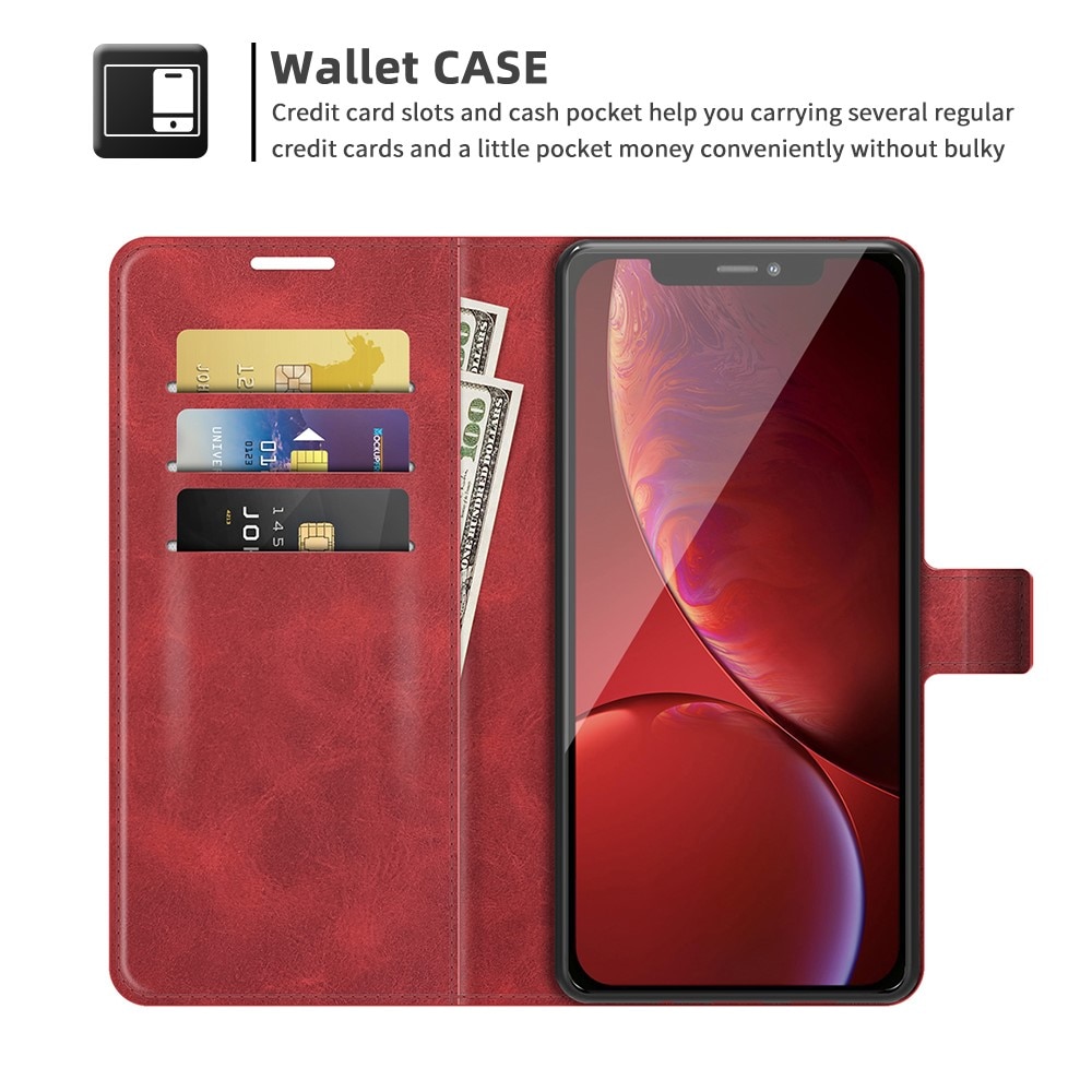 Leather Wallet iPhone 13 Pro Red