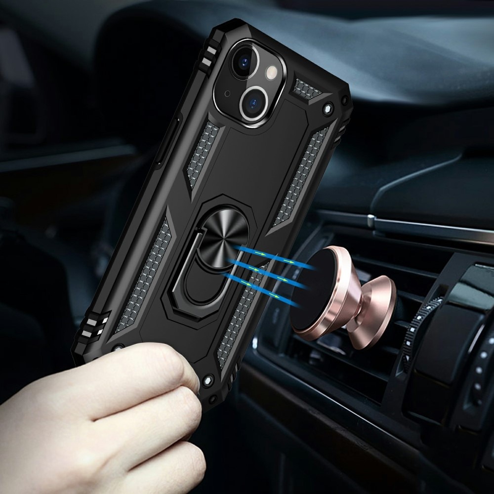 Hybridskal Tech Ring iPhone 13 svart