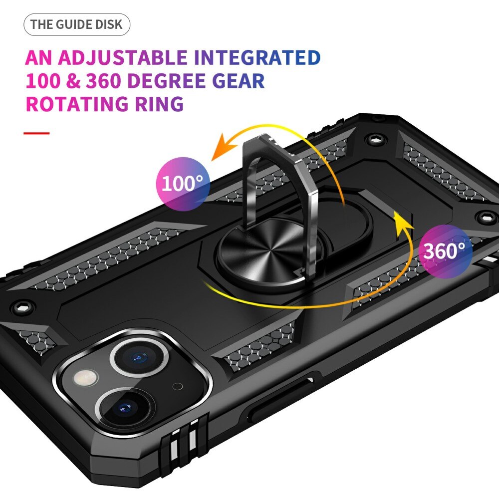 Hybridskal Tech Ring iPhone 13 Mini svart