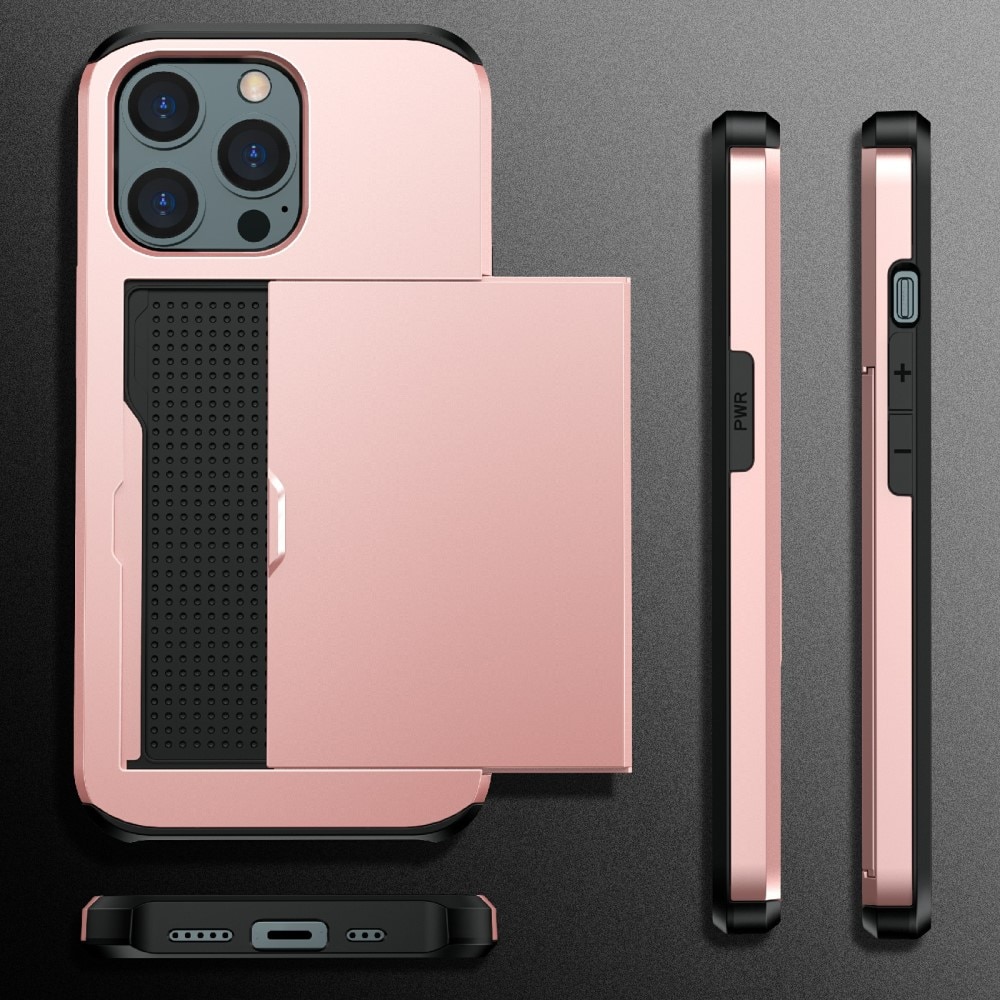 Skal Kortfack iPhone 13 Pro rosa