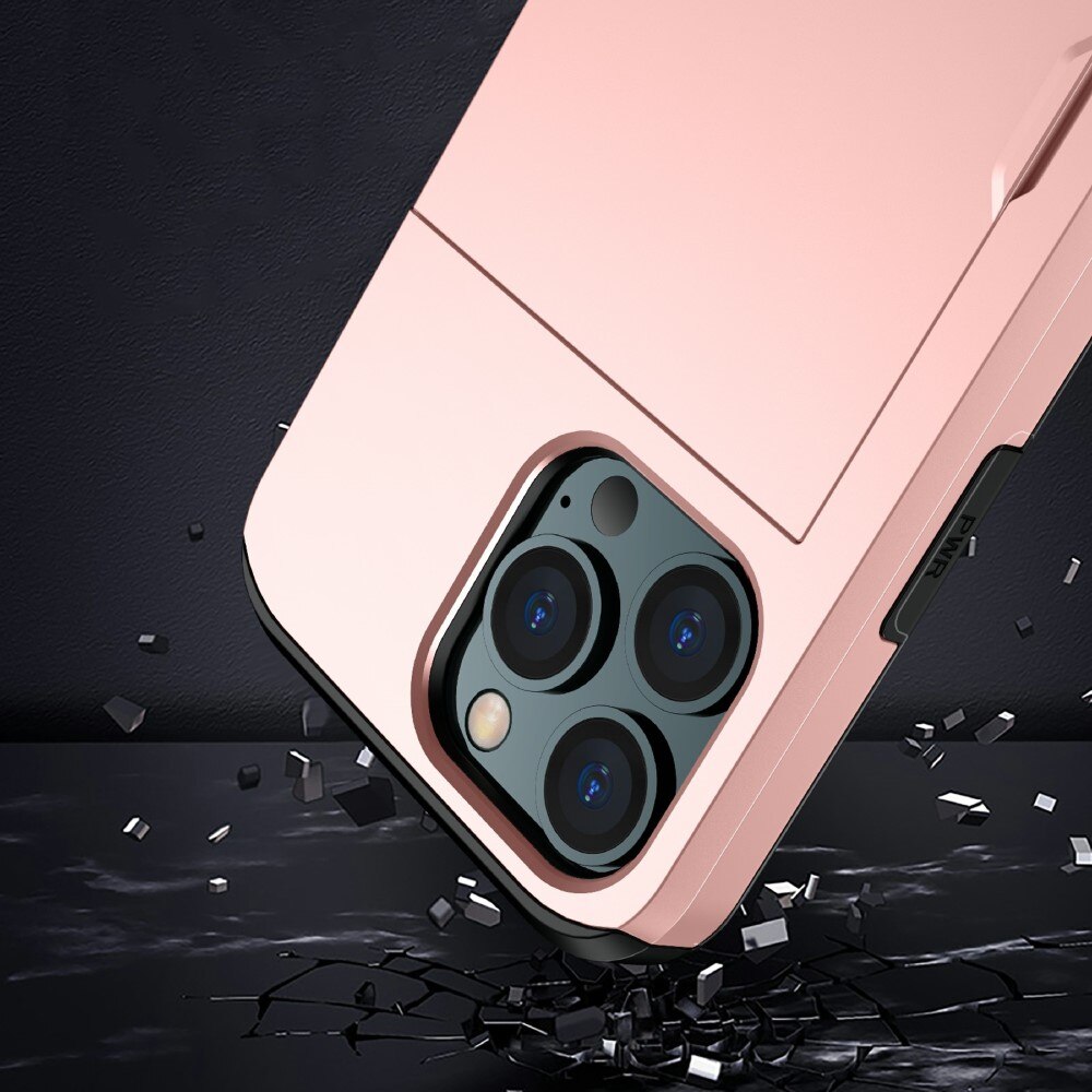 Skal Kortfack iPhone 13 Pro Max rosa