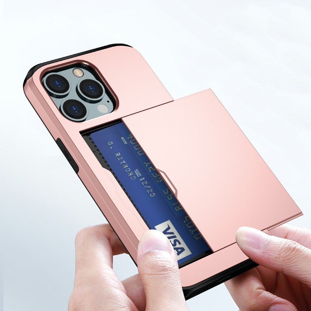 Skal Kortfack Apple iPhone 13 Pro Max Rosa