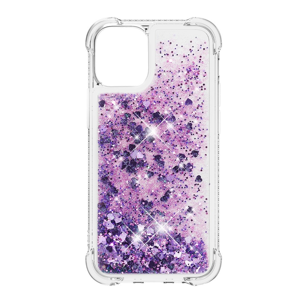 Glitter Powder TPU Case iPhone 13 Mini lila