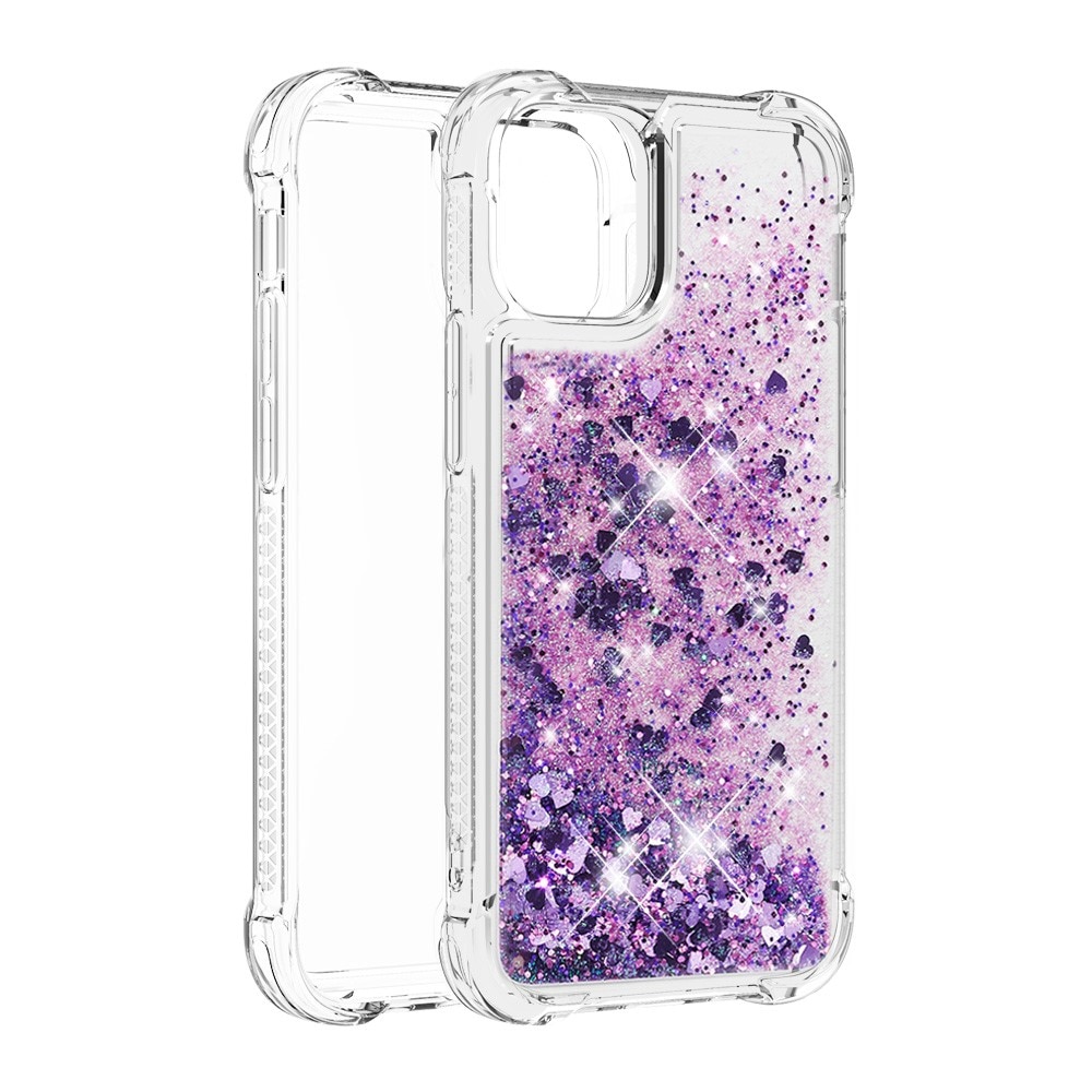 Glitter Powder TPU Case iPhone 13 Mini lila