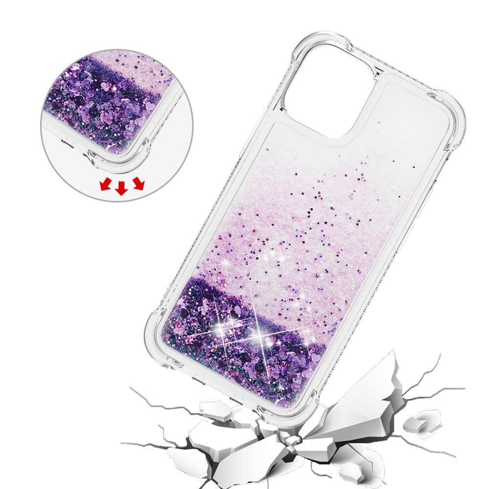 Glitter Powder TPU Case iPhone 13 Mini lila
