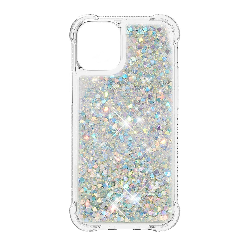 Glitter Powder TPU Case iPhone 13 Mini silver
