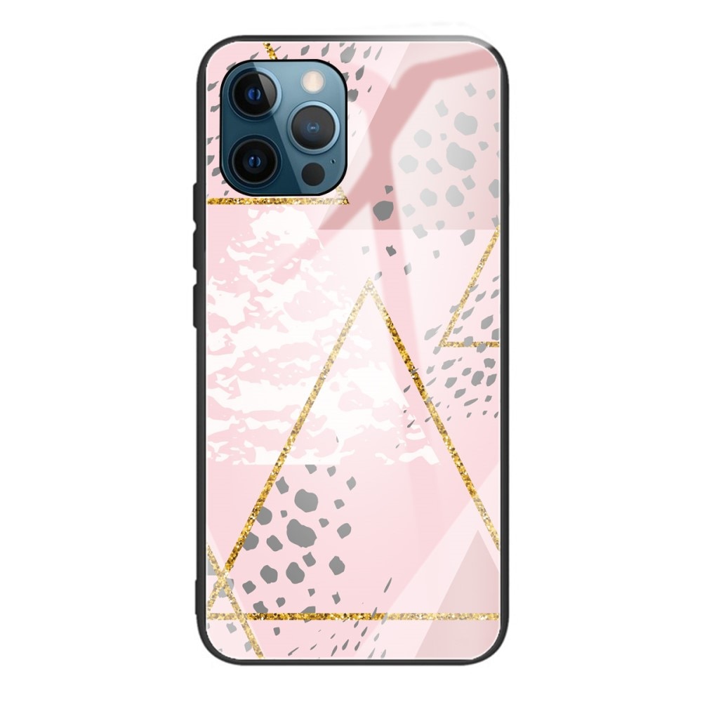 Skal härdat glas iPhone 13 Pro leopard rosa