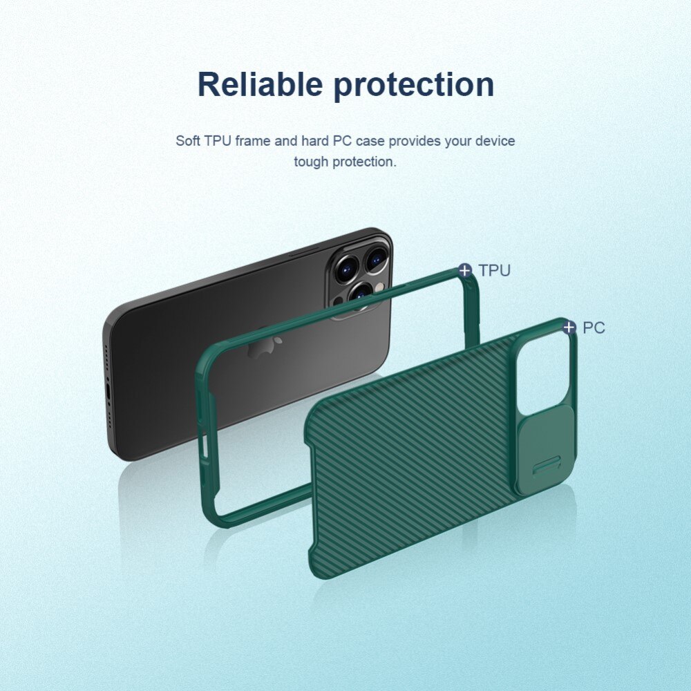 CamShield Skal iPhone 13 Pro Max Grön
