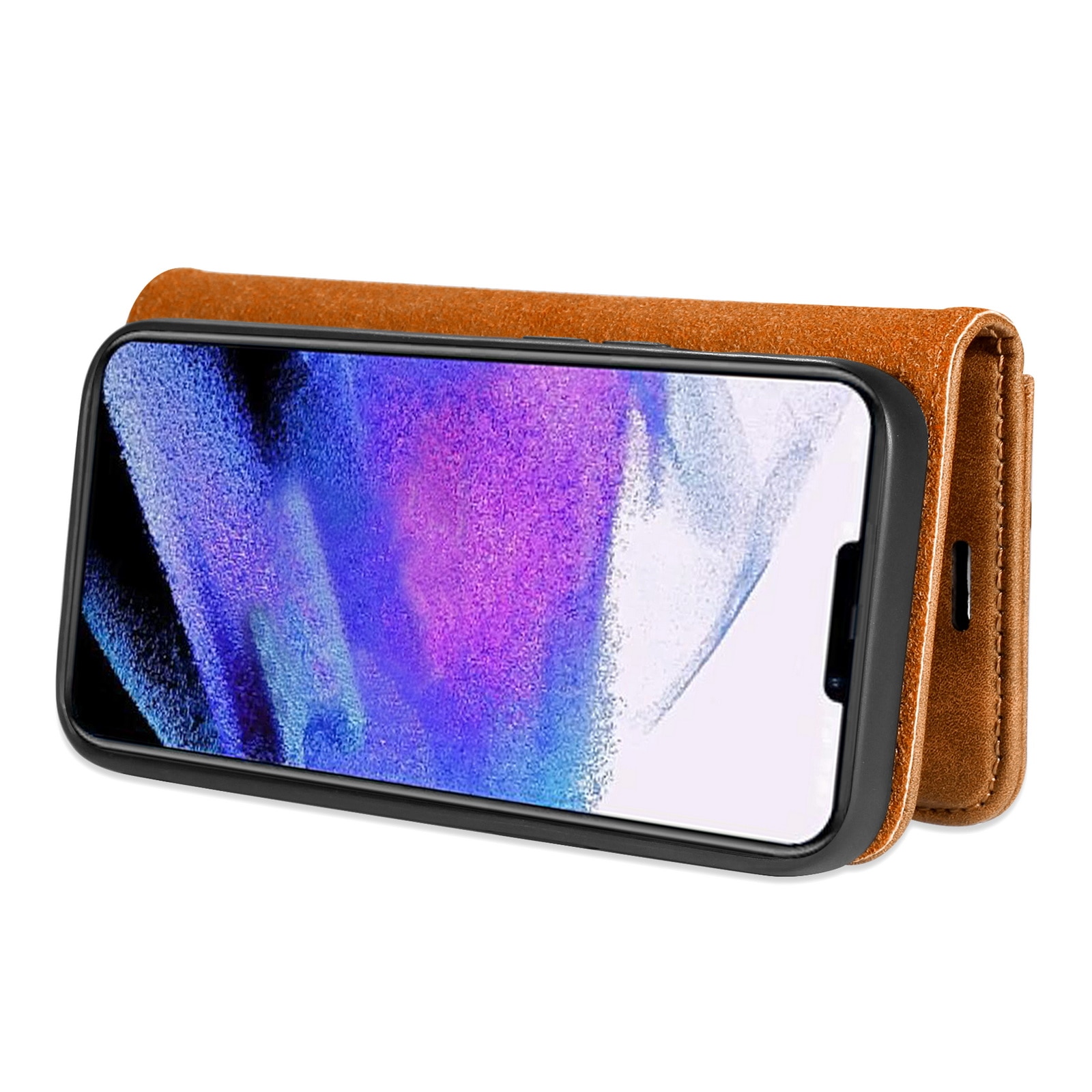 Magnet Wallet iPhone 13 Pro Cognac