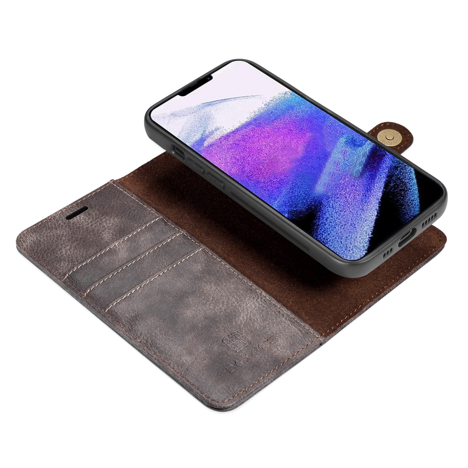 Magnet Wallet iPhone 13 Pro Brown
