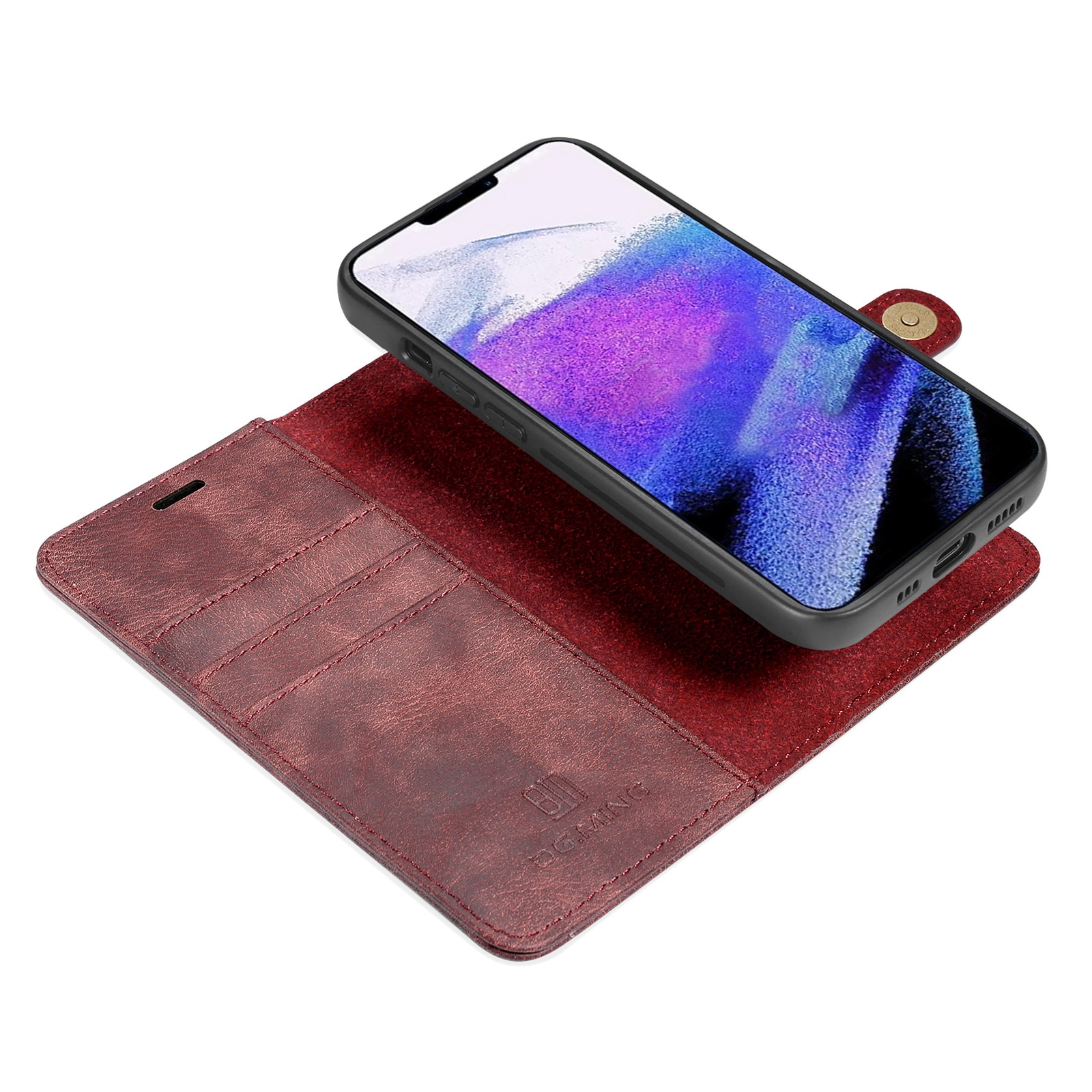 Magnet Wallet iPhone 13 Pro Max Red