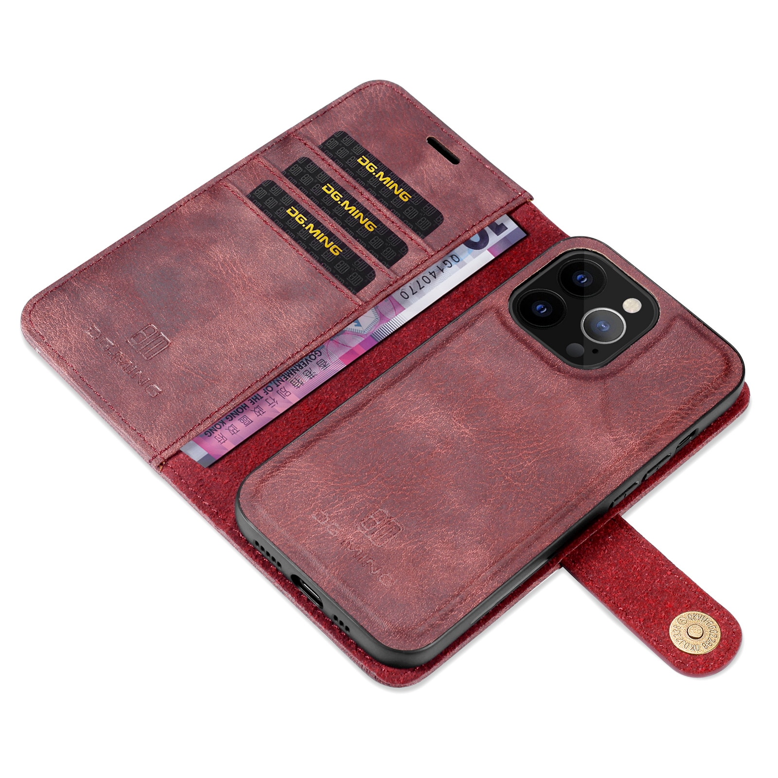 Magnet Wallet iPhone 13 Pro Red