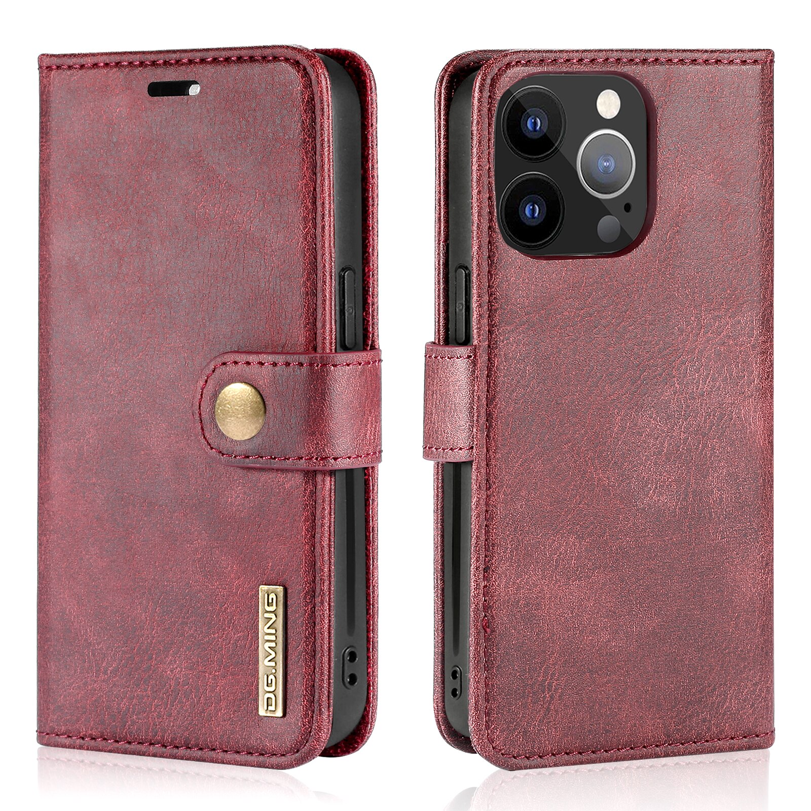 Magnet Wallet iPhone 13 Pro Max Röd